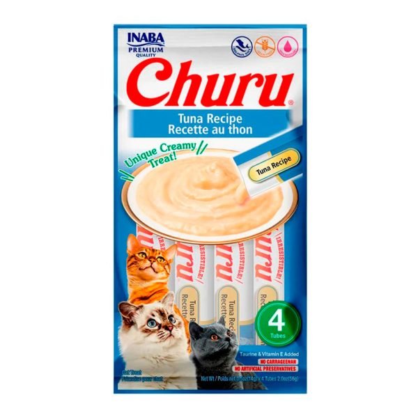 Churu Para Gatos Adultos Peludita- Sabor Atum