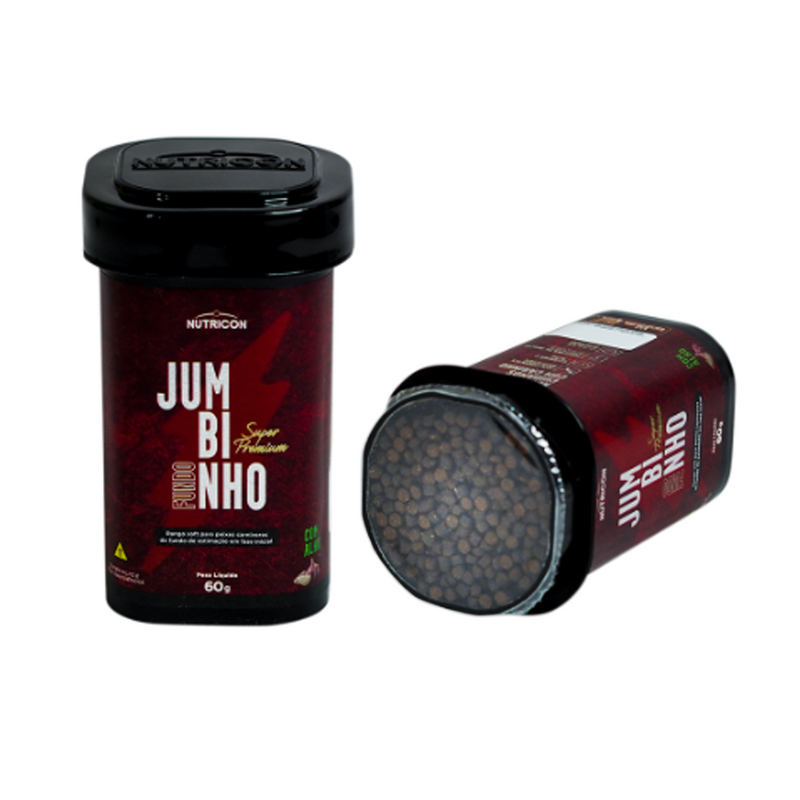 Ração Nutricon Jumbinho Fundo 60g Peixes Carnívoros Pequenos