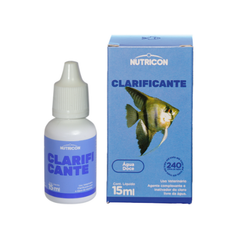 Clarificante Nutricon Limpa Cristaliniza a Água de Aquários e Lagos (15ml)