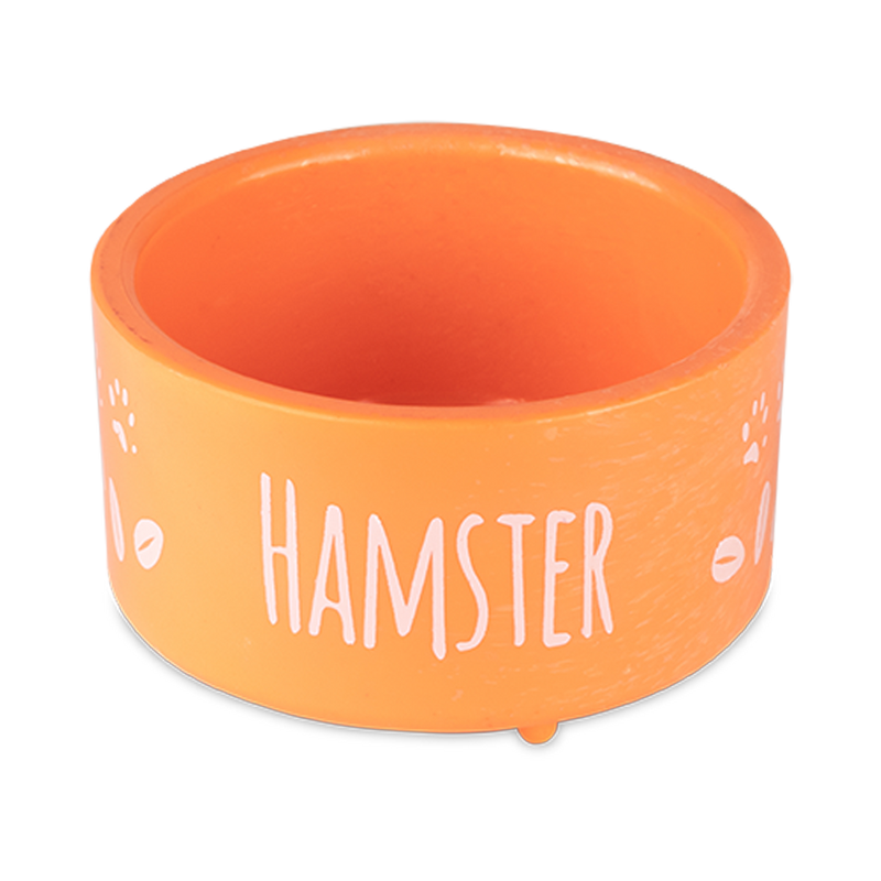 Kit Hamster - Bebedouro 100 ml + Comedouro 70 ml (laranja)