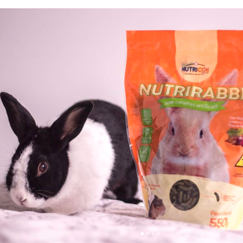 Ração Coelhos Roedores Nutricon Nutrirabbit (500g)