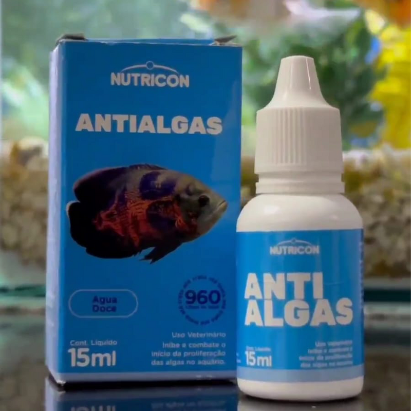 Anti Algas Para Aquários 15ml Nutricon