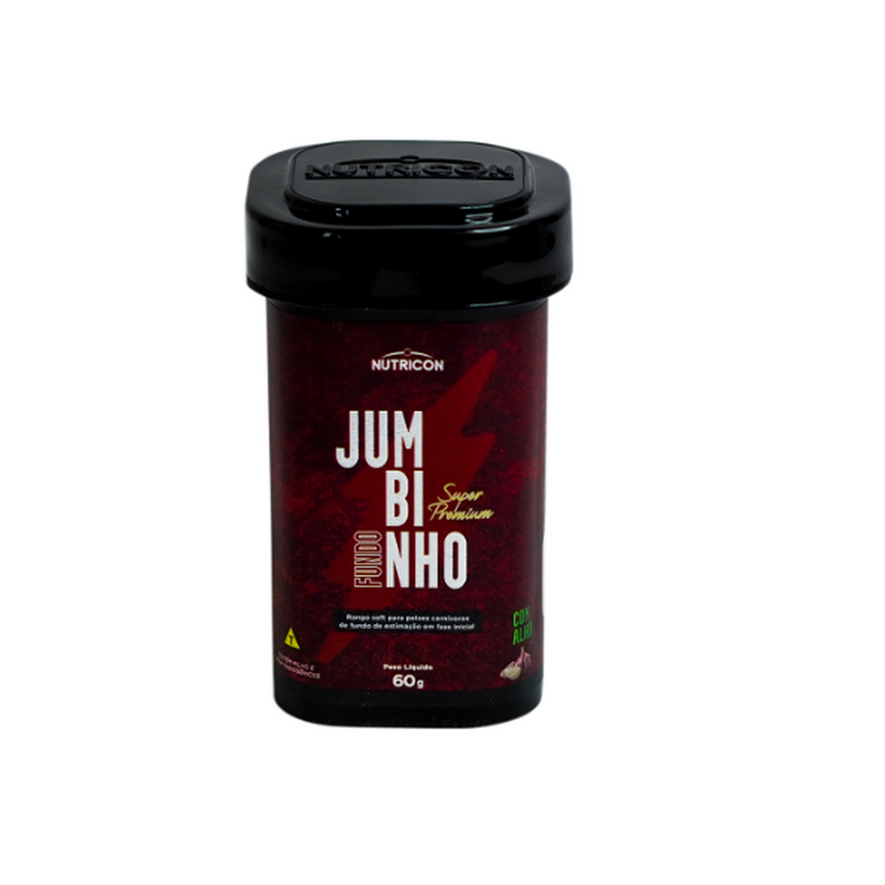 Ração Nutricon Jumbinho Fundo 60g Peixes Carnívoros Pequenos