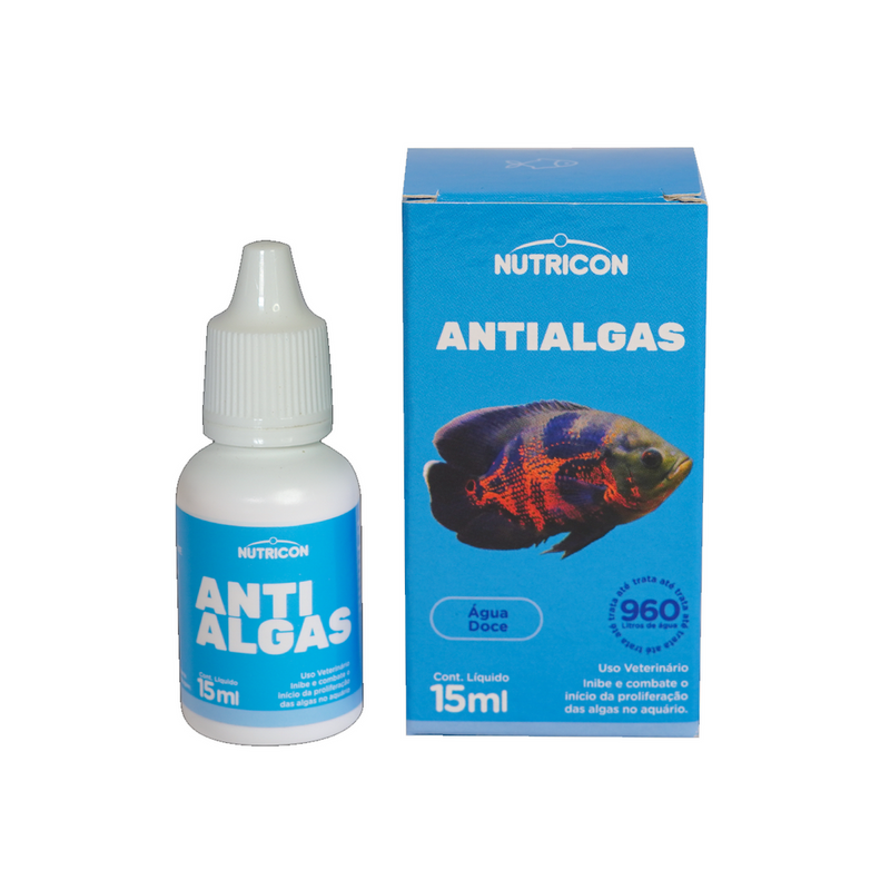 Anti Algas Para Aquários 15ml Nutricon