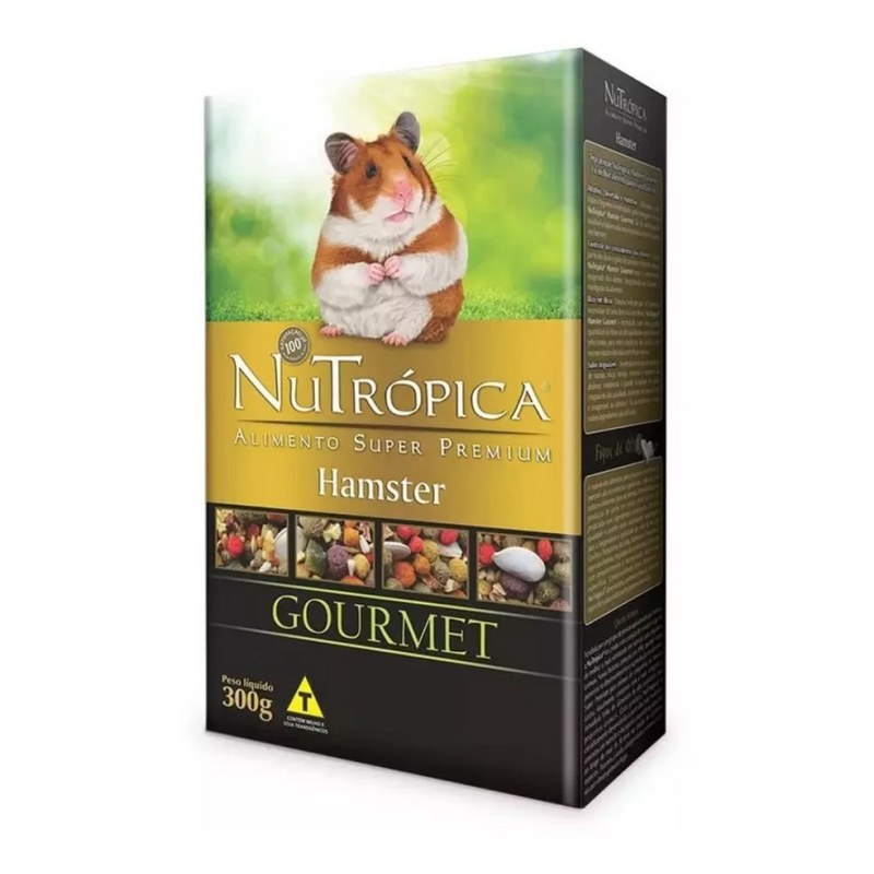 Nutrópica Hamster Gourmet Super Premium 300g (cereais integrais e frutas desidratadas)