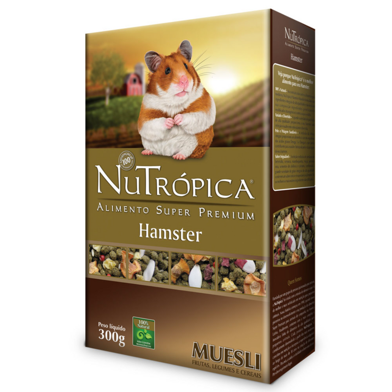 Nutrópica Extrusada Hamster Muesli Super Premium 300g (frutas, legumes e cereais)