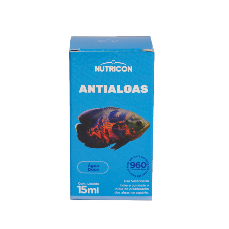 Anti Algas Para Aquários 15ml Nutricon