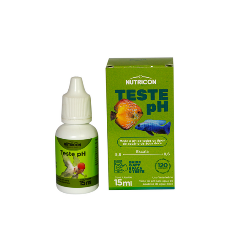 Teste de PH para Água de Aquário Água Doce Nutricon (15ml)