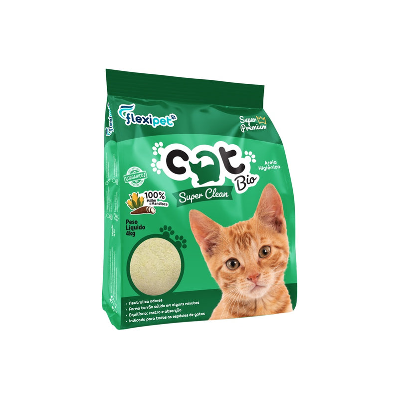 Areia Sanitária - Cat Bio Peludita 4Kg